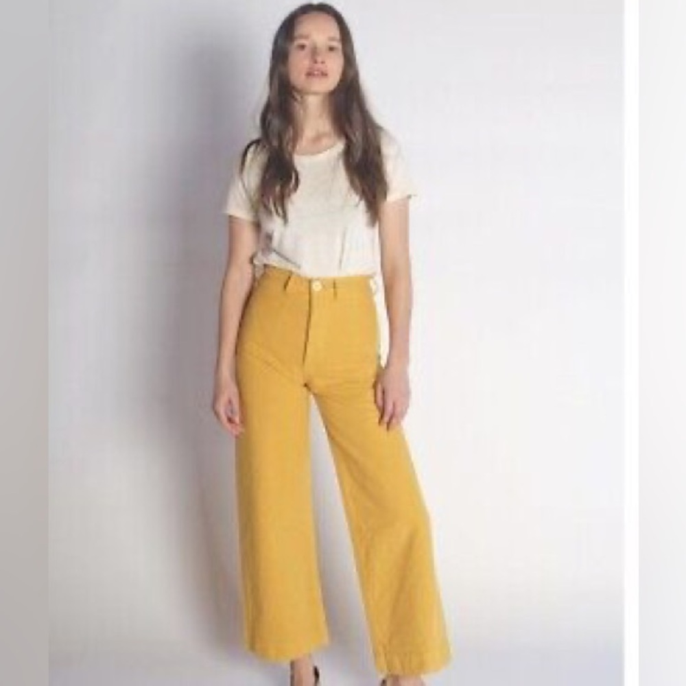 Jesse Kamm Sailor Pants in Caribbean Gold